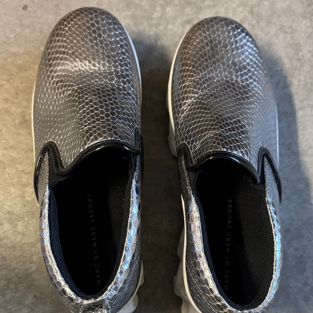 Marc Jacobs Metallic Slip-On Shoes